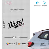 Durable Diesel Warning Sign for Cars